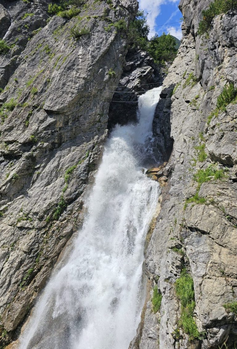 Austrian via ferrata Simmswasserfall