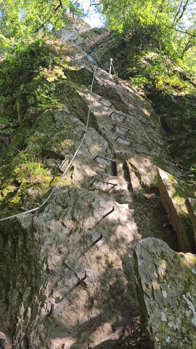 Mittelrhein ViaFerrata rock obstacle