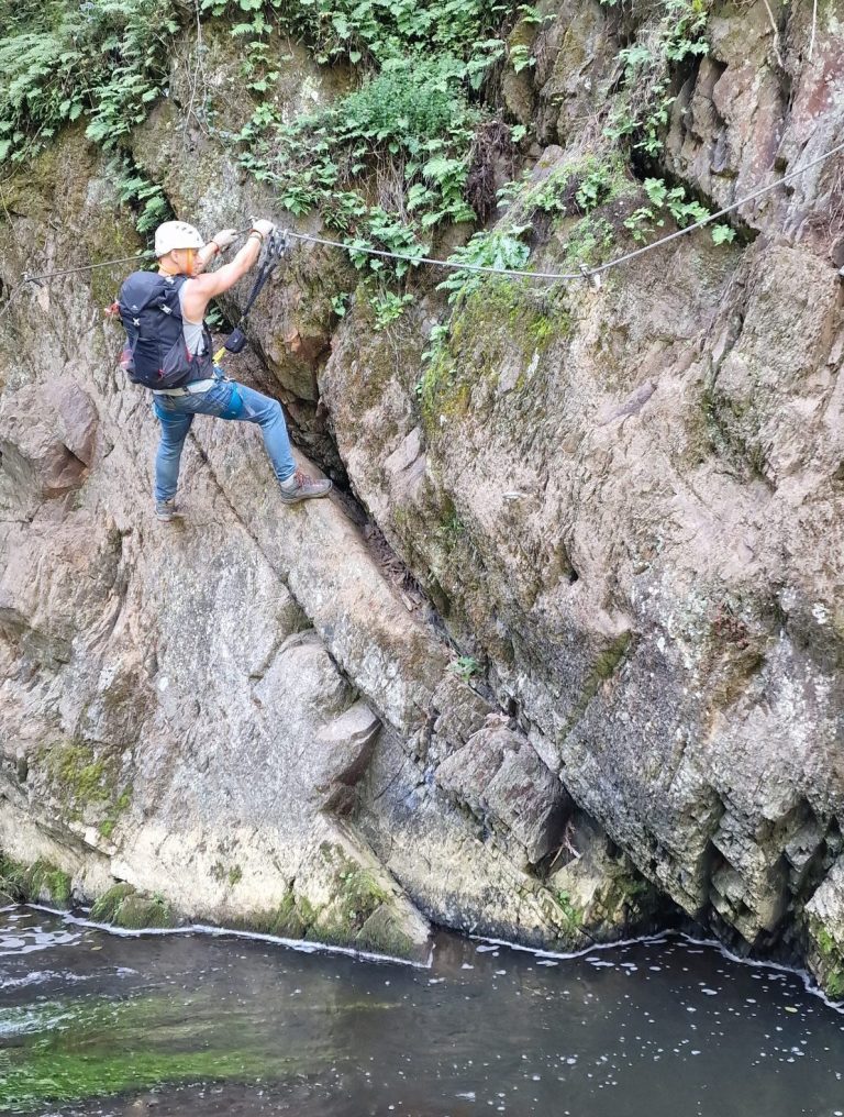 Burgenklettersteig etappe 3 beginpunt