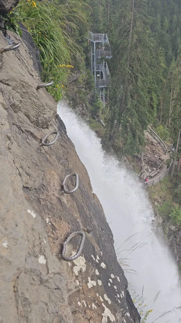 Stuibenfall via ferrata obstacle