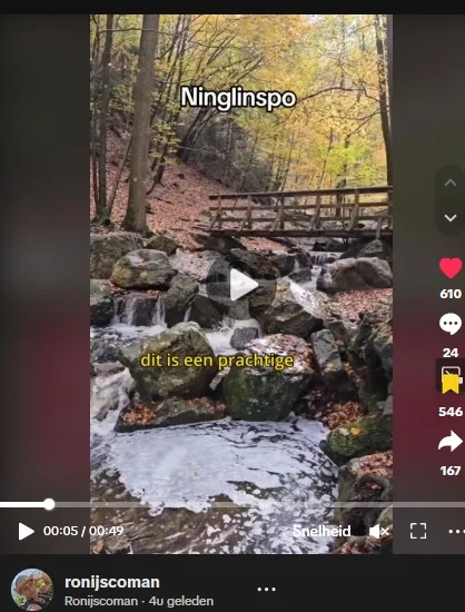 Route video ninglinspo