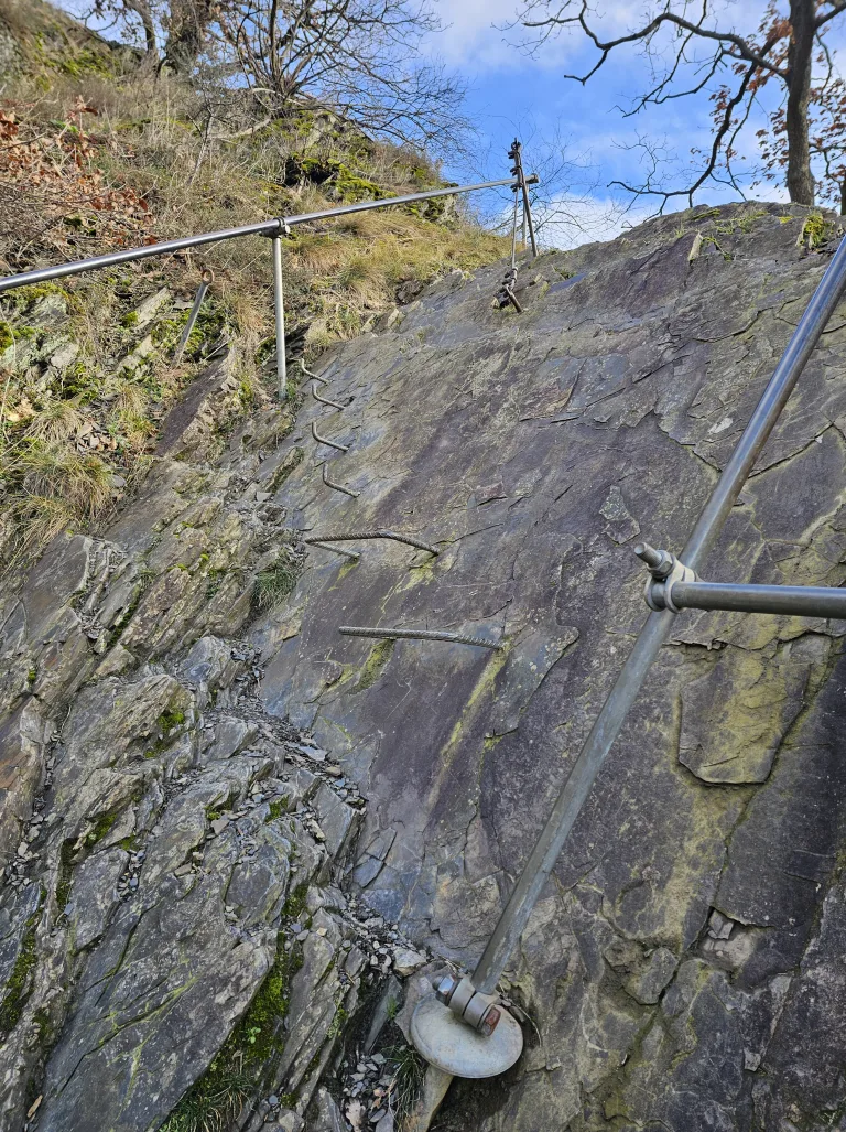 Calmont Klettersteig Obstacle